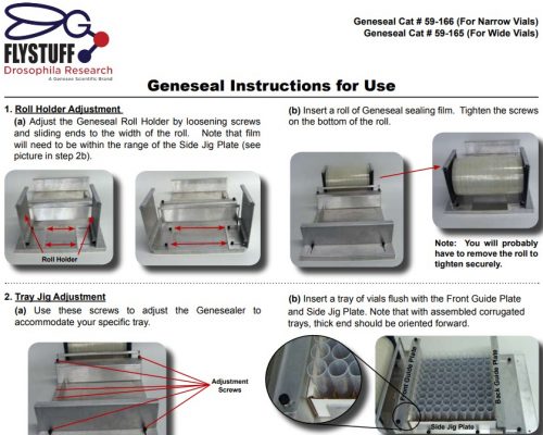 Geneseal Instructions